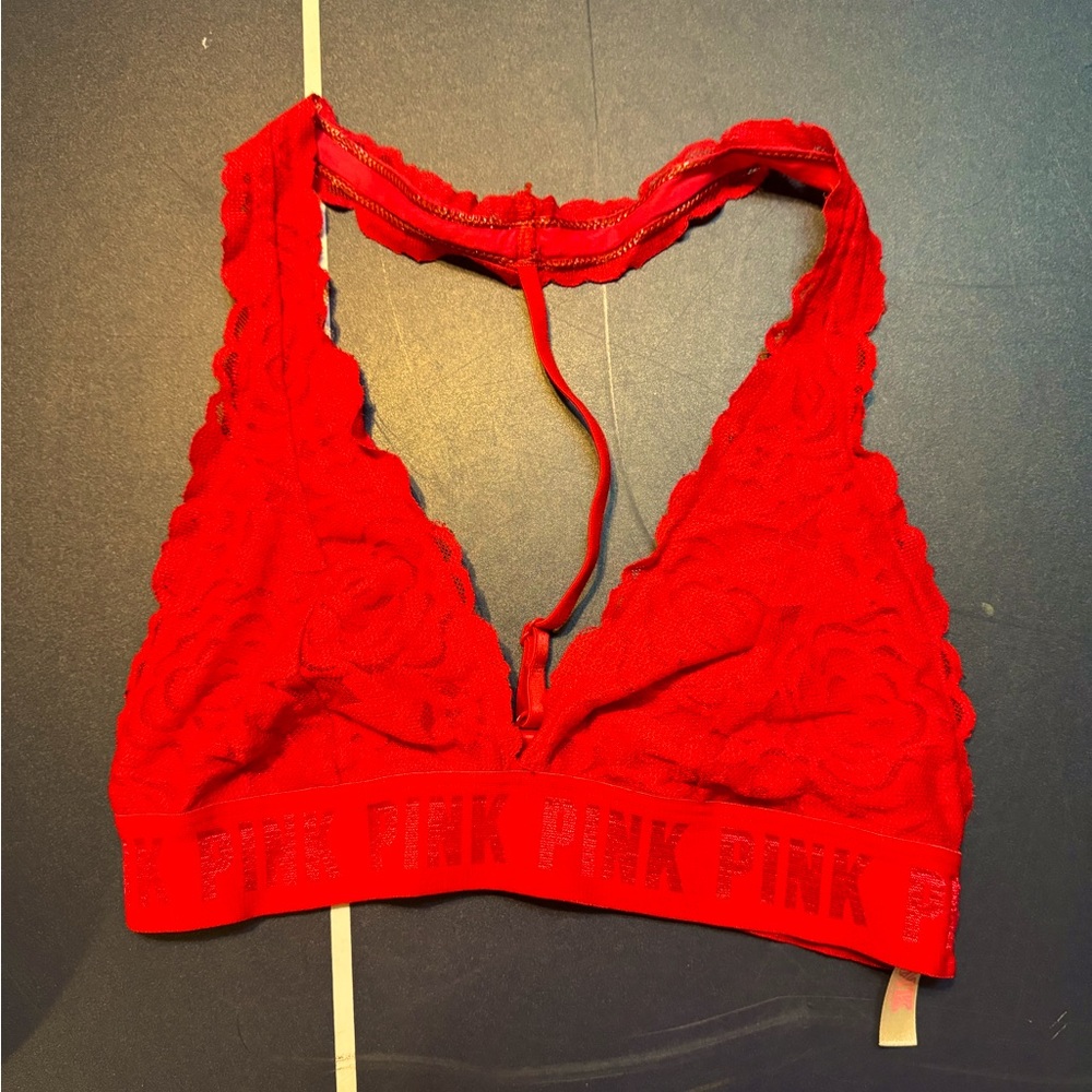 Red Bralette PINK Size XS